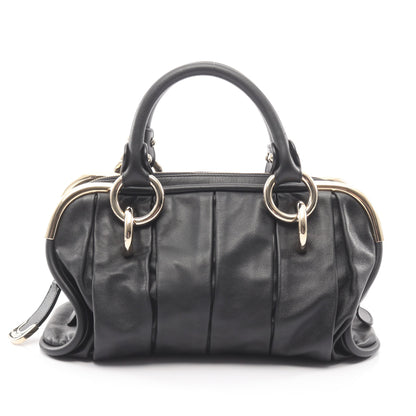 LIOBA ハンドバッグ レザー ブラック バリー バッグ BALLY