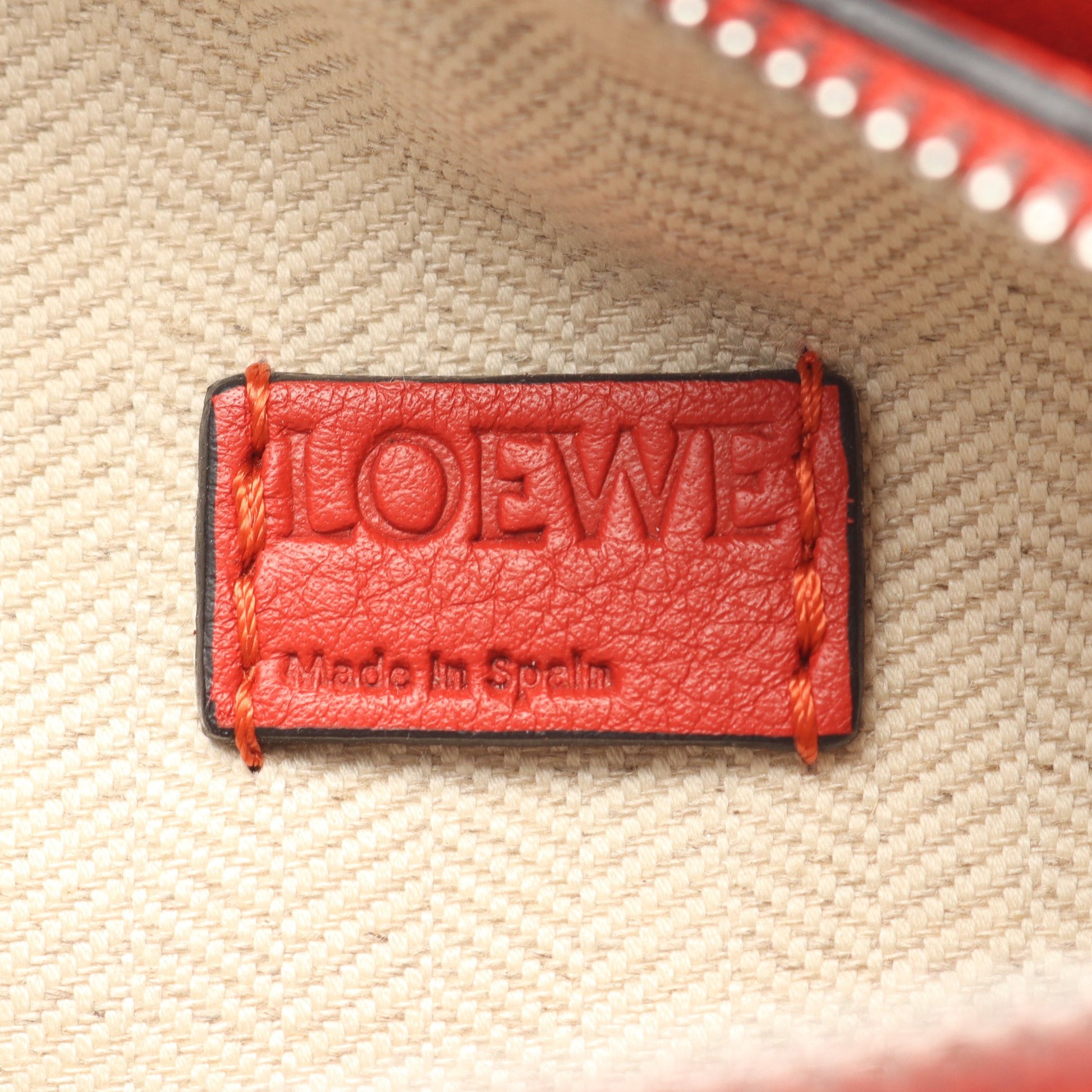 パズルバッグ ミニ 2WAY ハンドバッグ レザー レッド ロエベ バッグ LOEWE