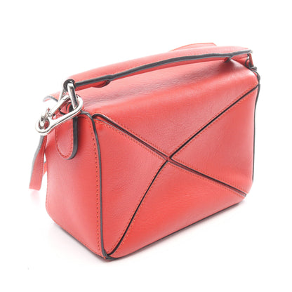 パズルバッグ ミニ 2WAY ハンドバッグ レザー レッド ロエベ バッグ LOEWE