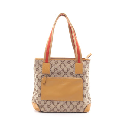 GGキャンバス ショルダーバッグ トートバッグ キャンバス レザー ベージュ イエローブラウン レッド グッチ バッグ GUCCI
