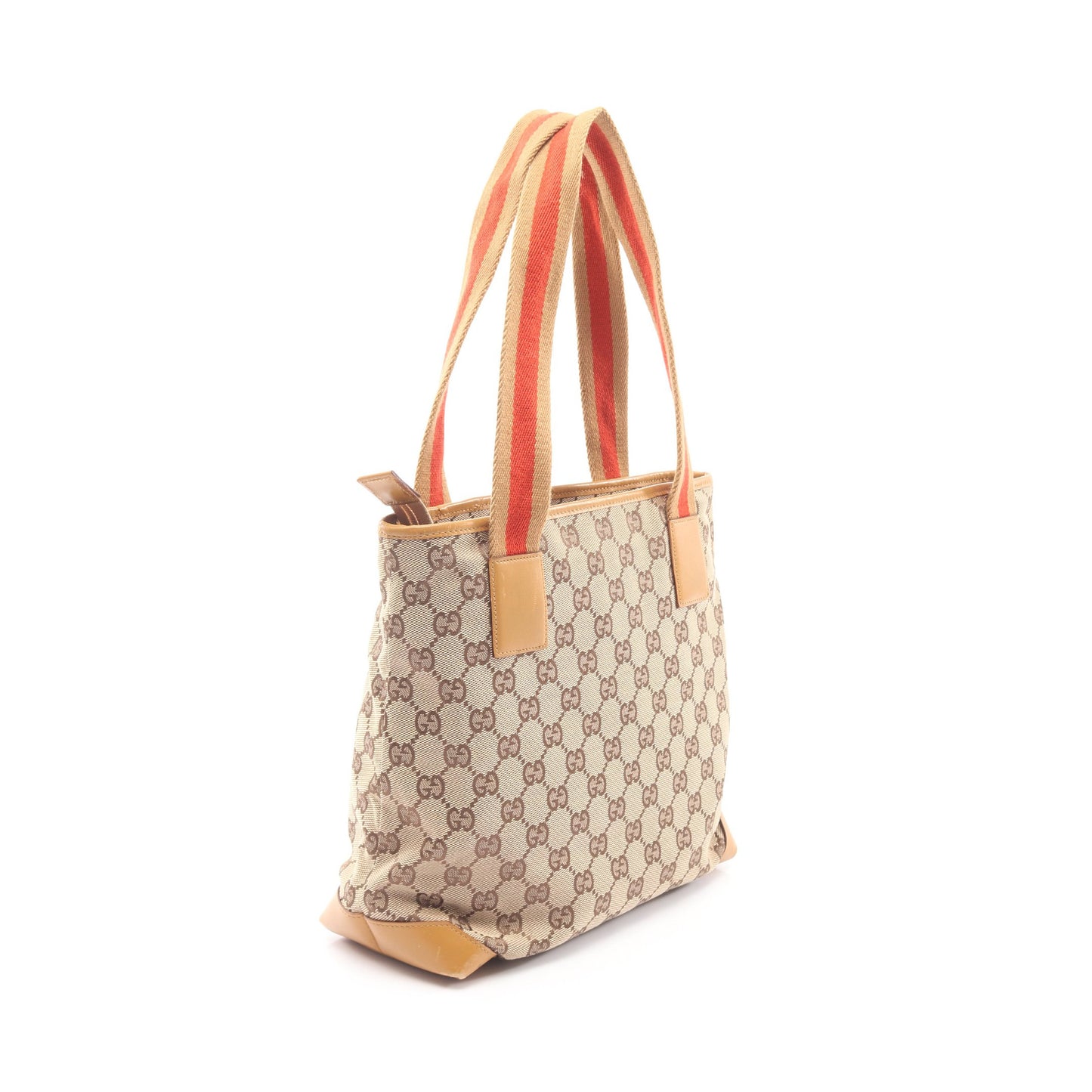 GGキャンバス ショルダーバッグ トートバッグ キャンバス レザー ベージュ イエローブラウン レッド グッチ バッグ GUCCI