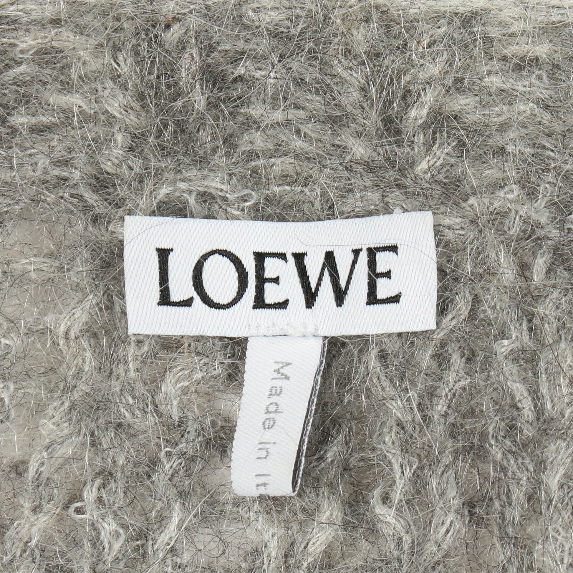 アナグラム セーター ニット モヘヤ ナイロン ウール グレー ロエベ トップス LOEWE