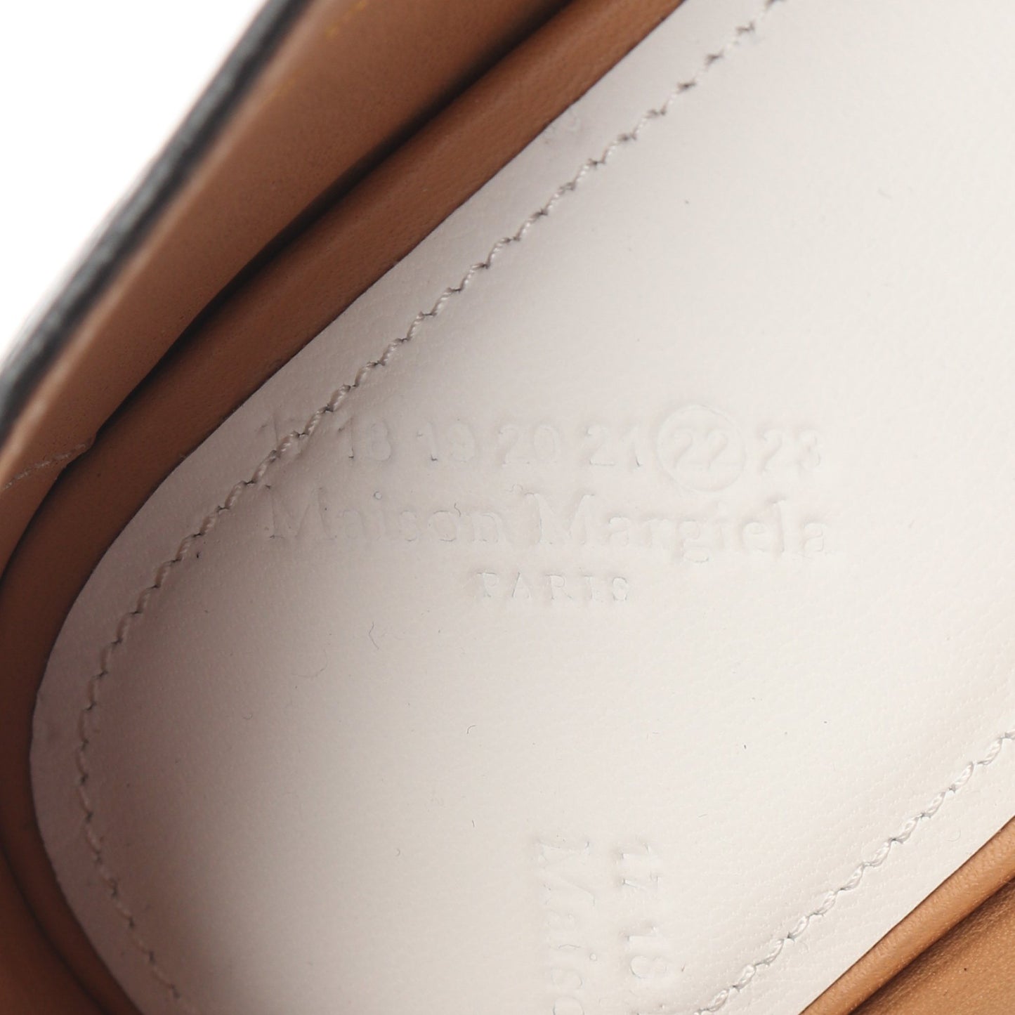 4ステッチ ポインテッドトゥ ローファー パイソン ブラック メゾンマルジェラ22 シューズ Maison Margiela 22