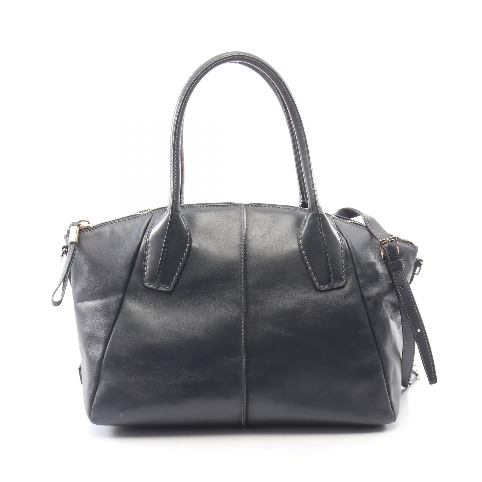 Dバッグ 2WAY ハンドバッグ レザー ネイビー トッズ バッグ TOD'S