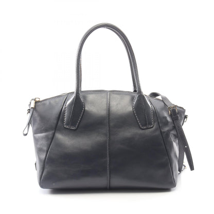 Dバッグ 2WAY ハンドバッグ レザー ネイビー トッズ バッグ TOD'S