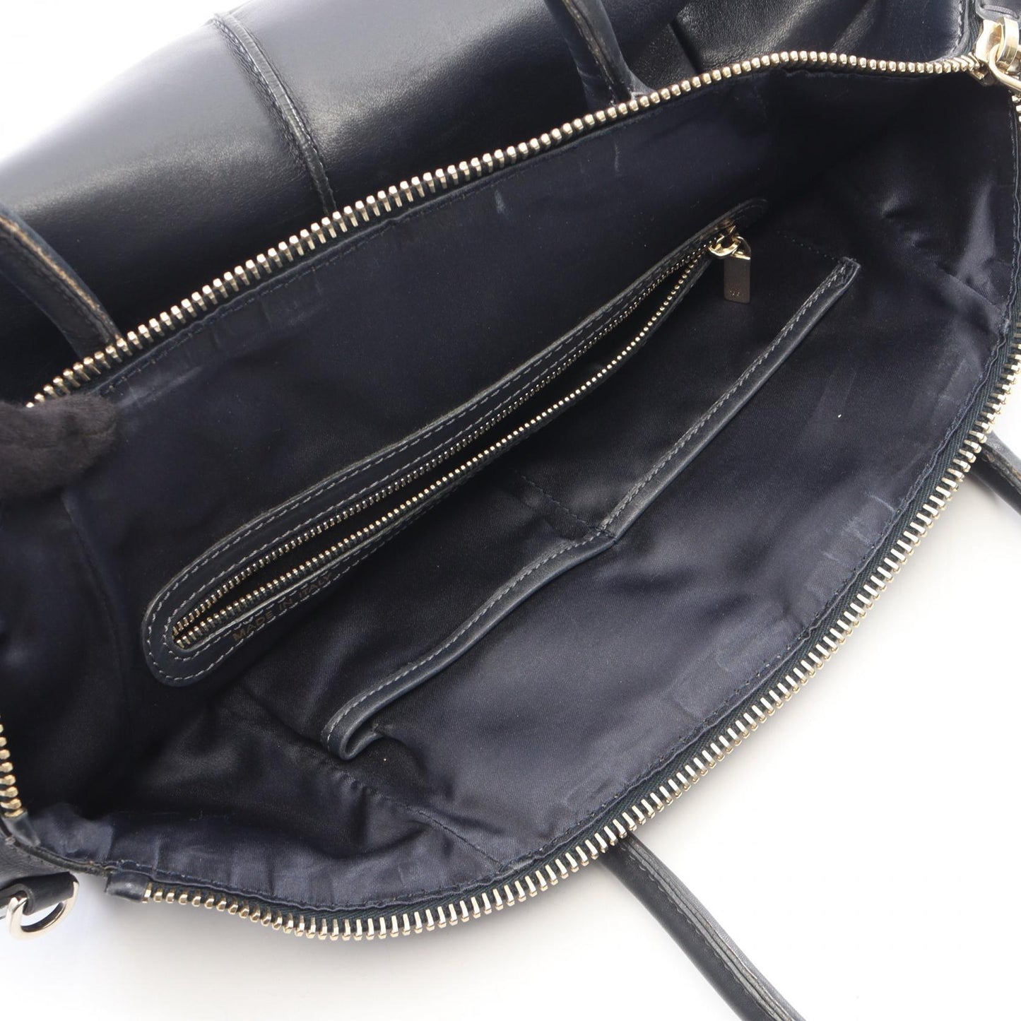 Dバッグ 2WAY ハンドバッグ レザー ネイビー トッズ バッグ TOD'S