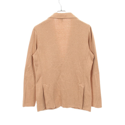 ニット ジャケット コットン ライトブラウン ラルディーニ アウター LARDINI