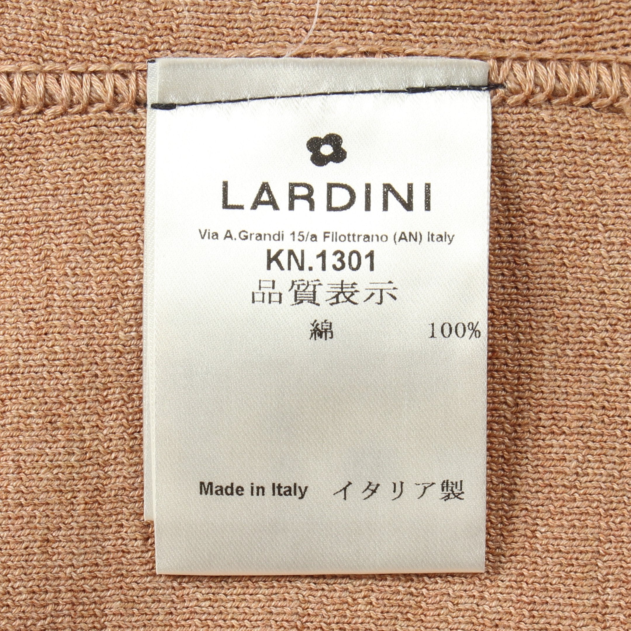 ニット ジャケット コットン ライトブラウン ラルディーニ – RECLO