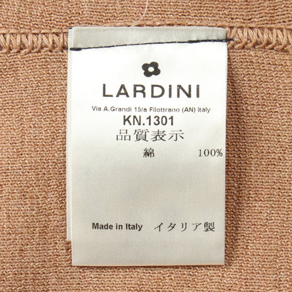 ニット ジャケット コットン ライトブラウン ラルディーニ アウター LARDINI