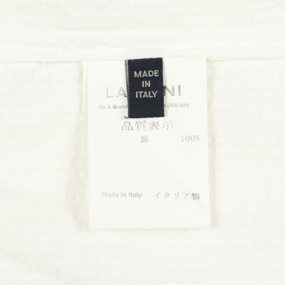 シアサッカー ソリッド3Bシャツ テーラードジャケット コットン ホワイト ラルディーニ アウター LARDINI
