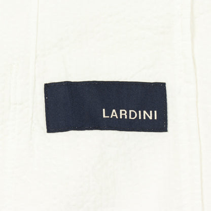 シアサッカー ソリッド3Bシャツ テーラードジャケット コットン ホワイト ラルディーニ アウター LARDINI