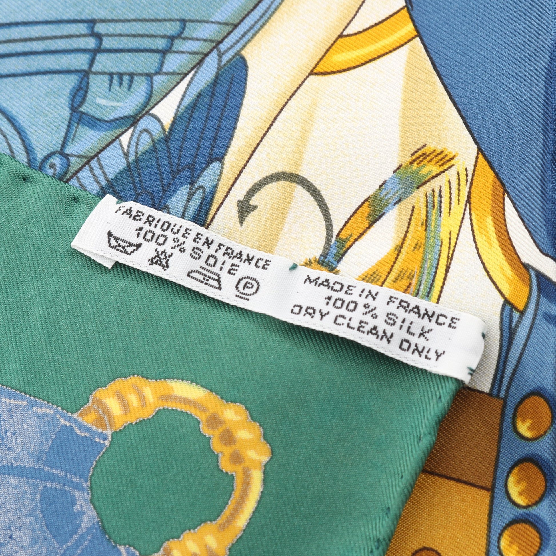 カレ90 Soleil de Soie スカーフ シルク グリーン マルチカラー エルメス 財布・小物 HERMES