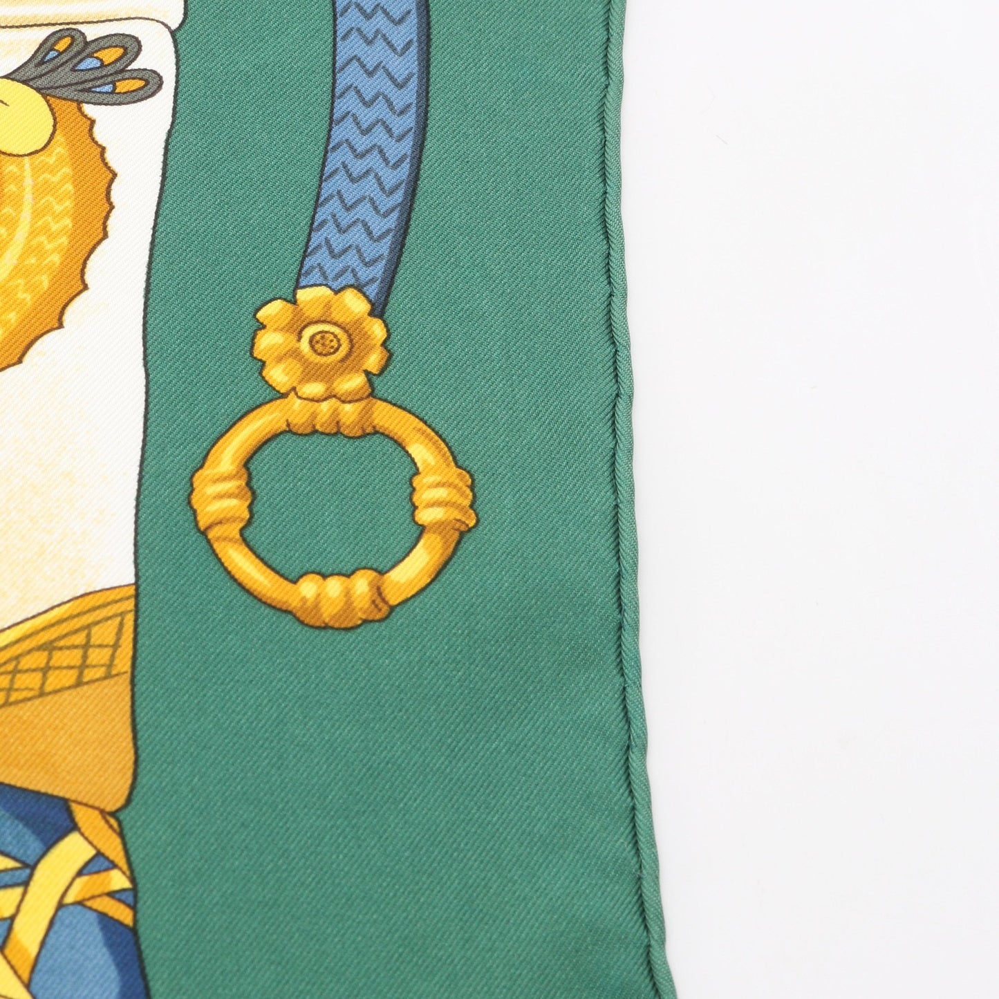カレ90 Soleil de Soie スカーフ シルク グリーン マルチカラー エルメス 財布・小物 HERMES