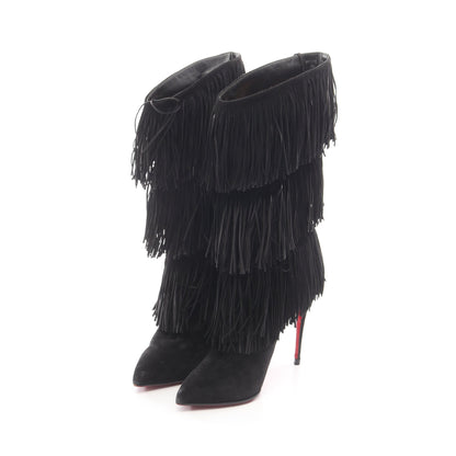 フリンジ ブーツ スエード ブラック クリスチャンルブタン シューズ Christian Louboutin