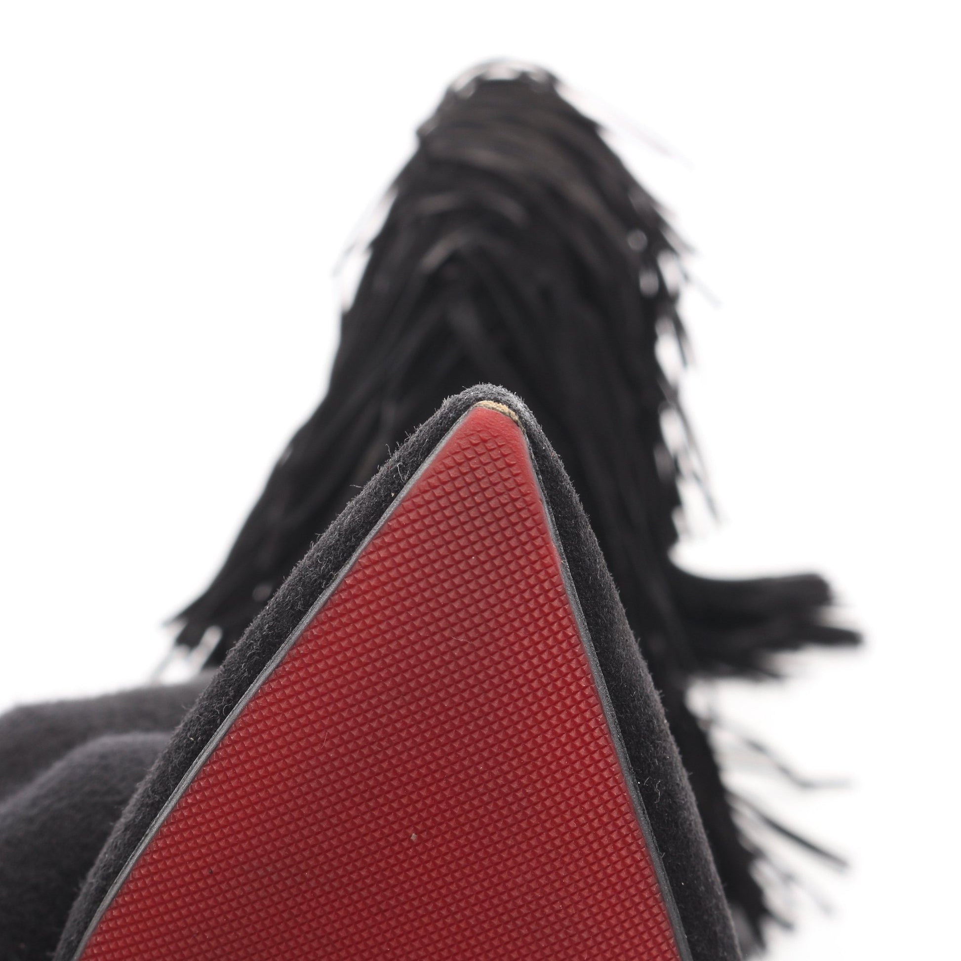 フリンジ ブーツ スエード ブラック クリスチャンルブタン シューズ Christian Louboutin