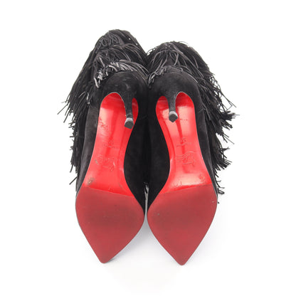 フリンジ ブーツ スエード ブラック クリスチャンルブタン シューズ Christian Louboutin
