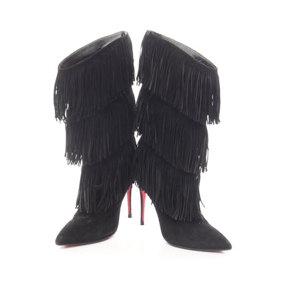 フリンジ ブーツ スエード ブラック クリスチャンルブタン シューズ Christian Louboutin