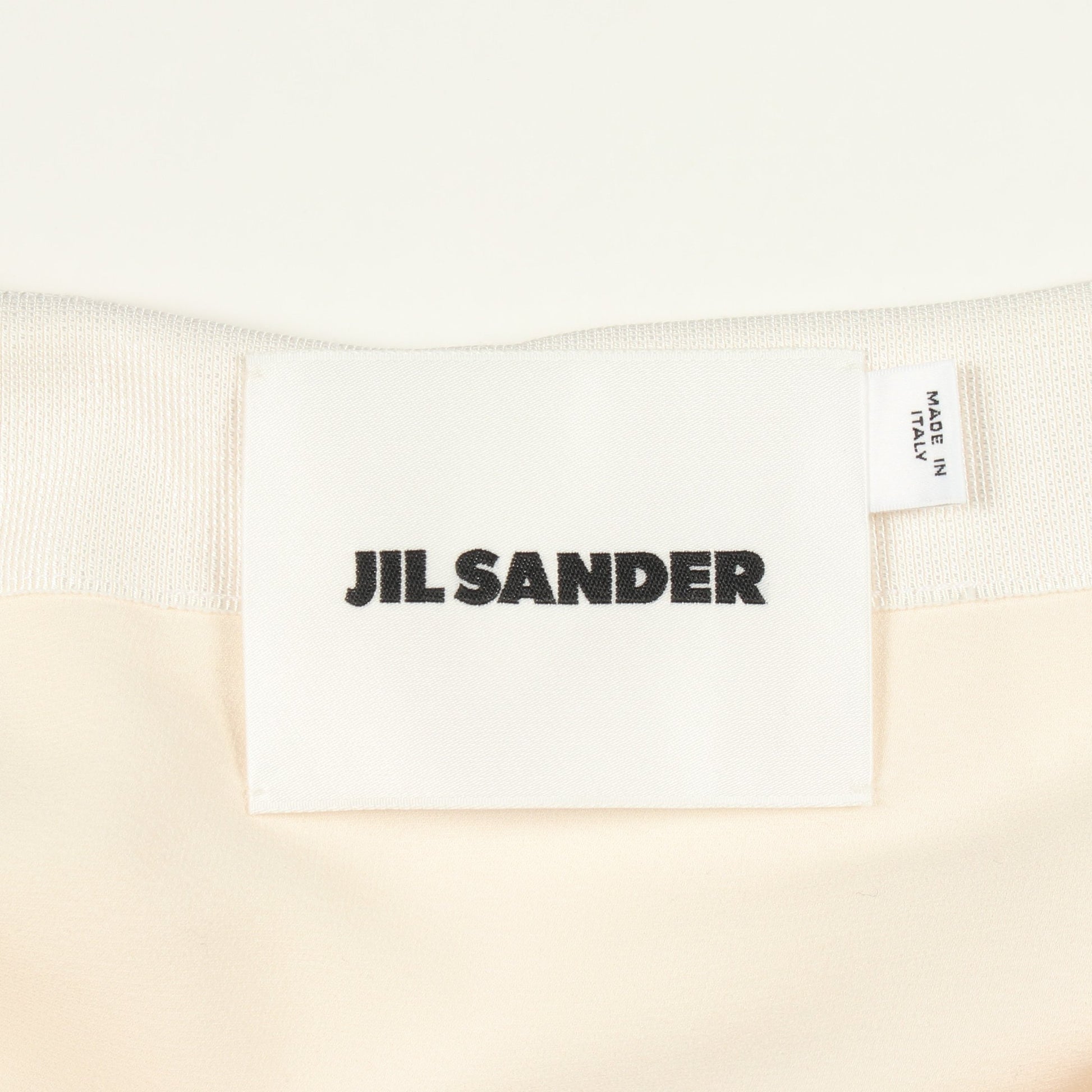 プリーツ スカート シルク アイボリー ジルサンダー ボトムス JIL SANDER