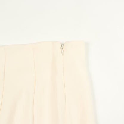 プリーツ スカート シルク アイボリー ジルサンダー ボトムス JIL SANDER