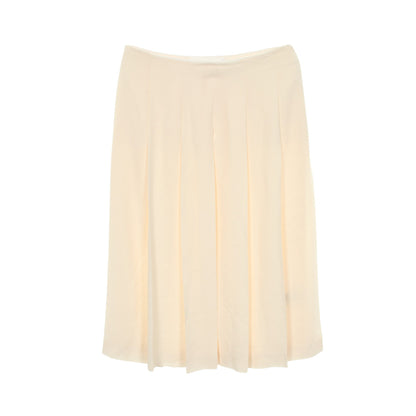 プリーツ スカート シルク アイボリー ジルサンダー ボトムス JIL SANDER