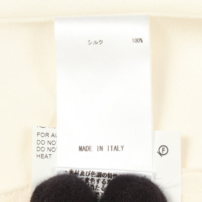 プリーツ スカート シルク アイボリー ジルサンダー ボトムス JIL SANDER