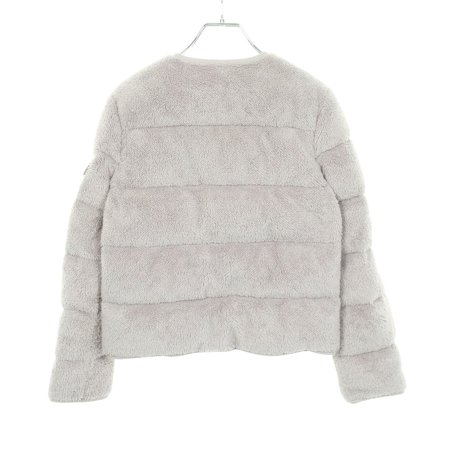 FLOYRAC ボア ノーカラー ダウンジャケット グレー モンクレール アウター MONCLER