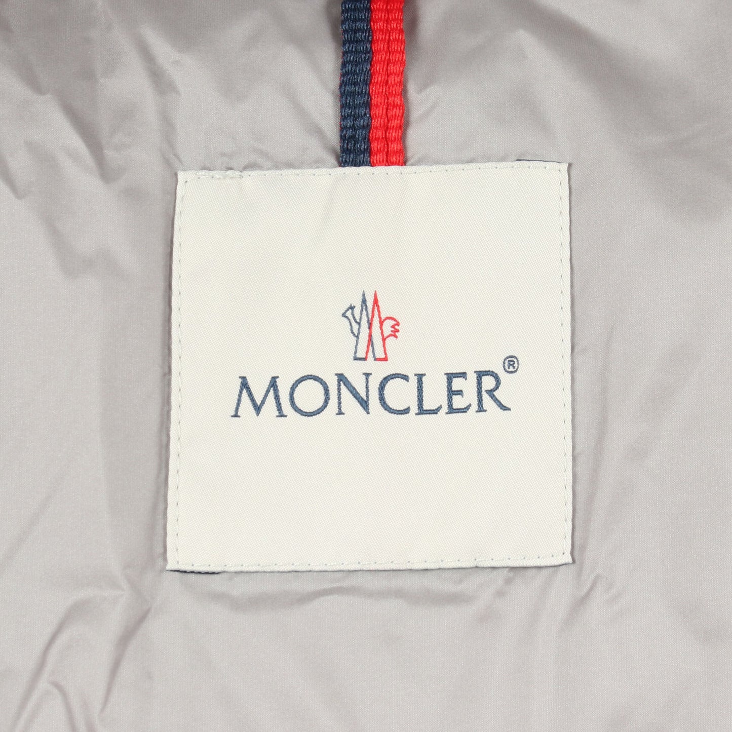 FLOYRAC ボア ノーカラー ダウンジャケット グレー モンクレール アウター MONCLER