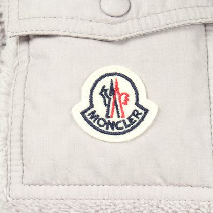 FLOYRAC ボア ノーカラー ダウンジャケット グレー モンクレール アウター MONCLER