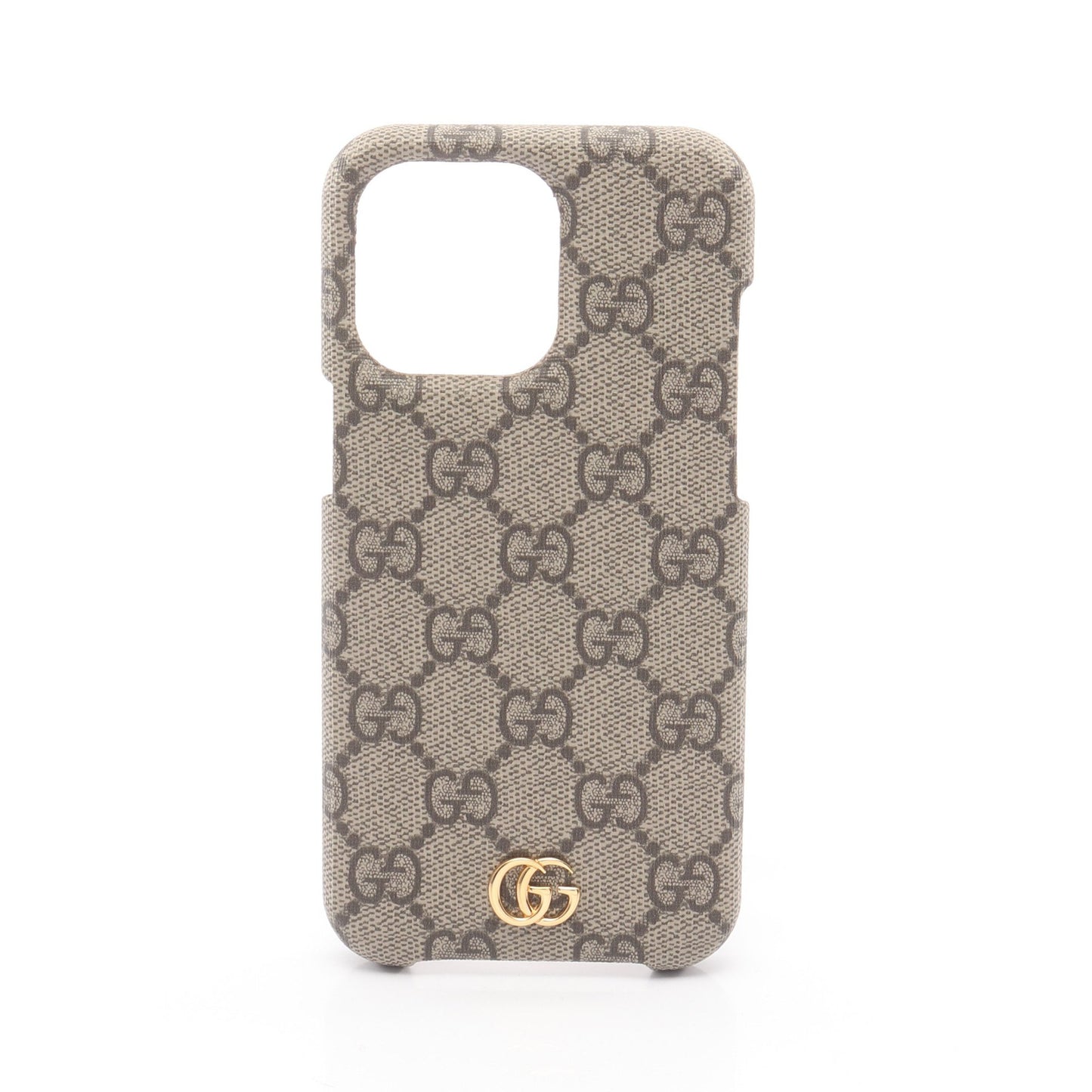 オフィディア GGスプリーム iPhoneケース 15Pro Max アイフォンケース スマホケース PVC ベージュ グッチ 財布・小物 GUCCI