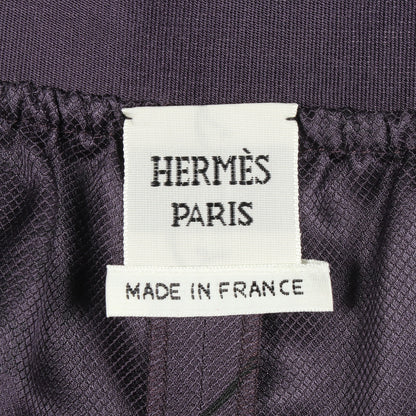 EN DESORDRE FINESSE ツイルレーヌ パンツ パープル パンツ シルク パープル エルメス ボトムス HERMES