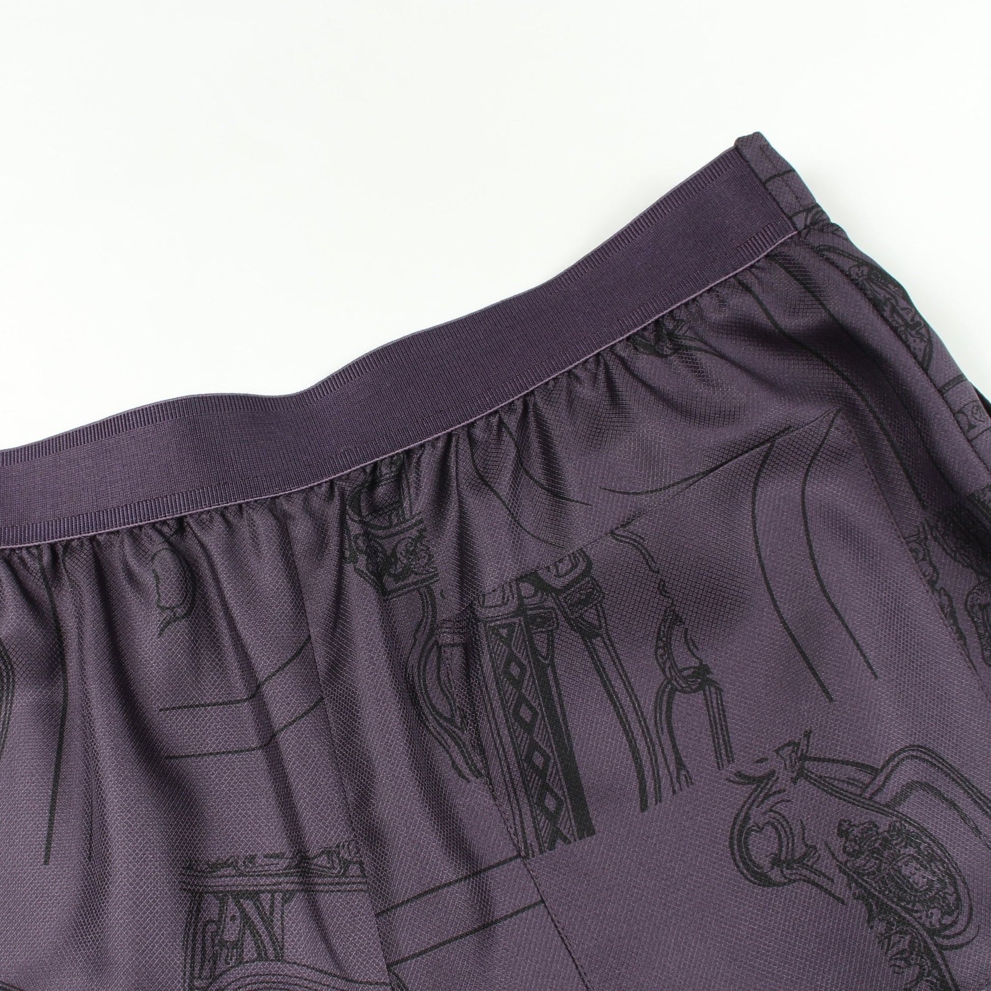 EN DESORDRE FINESSE ツイルレーヌ パンツ パープル パンツ シルク パープル エルメス ボトムス HERMES