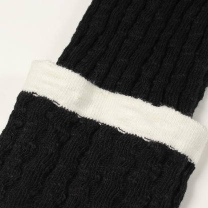 ココマークボタン Vネック ロング カーディガン コットン ブラック ホワイト シャネル トップス CHANEL