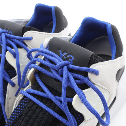 QR KNIT RUN スニーカー ニットファブリック スエード ブラック ブルー ワイスリー シューズ Y-3