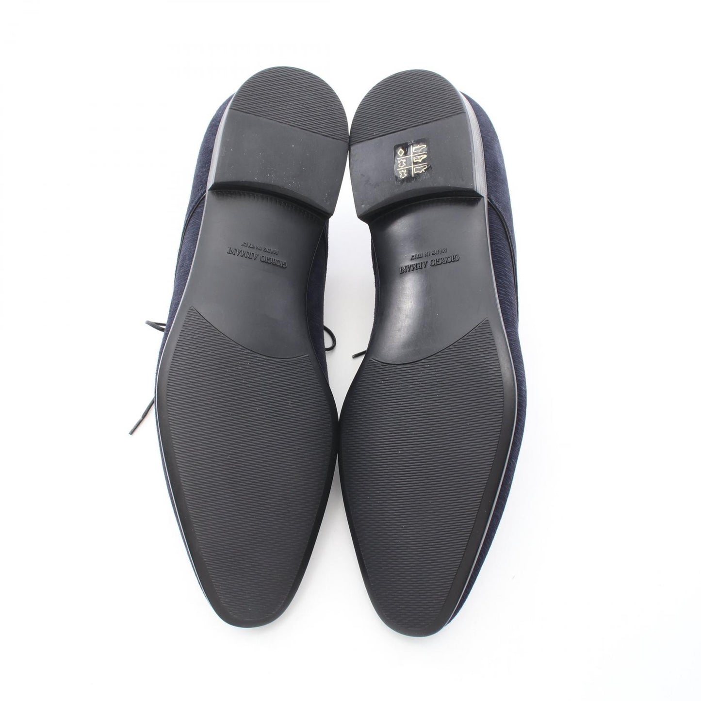ドレスシューズ スエード ダークネイビー ジョルジオアルマーニ シューズ GIORGIO ARMANI