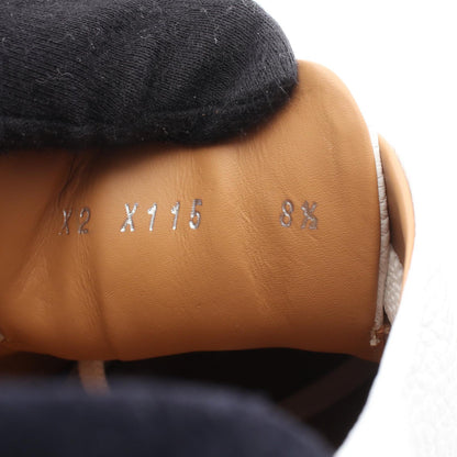 スニーカー レザー スエード ホワイト ブラック ジョルジオアルマーニ シューズ GIORGIO ARMANI