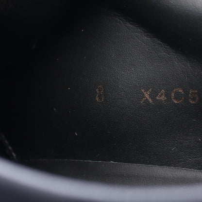 スニーカー レザー ファブリック ダークネイビー グレー エンポリオアルマーニ シューズ EMPORIO ARMANI