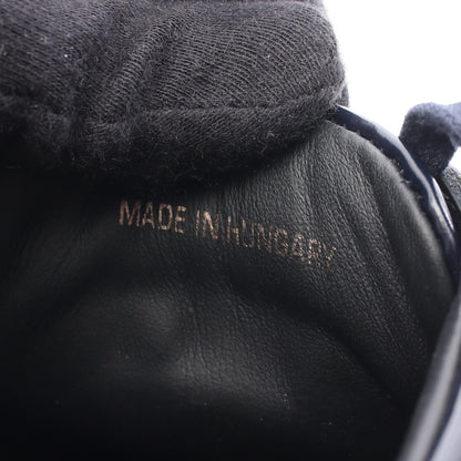 スニーカー レザー ファブリック ダークネイビー グレー エンポリオアルマーニ シューズ EMPORIO ARMANI
