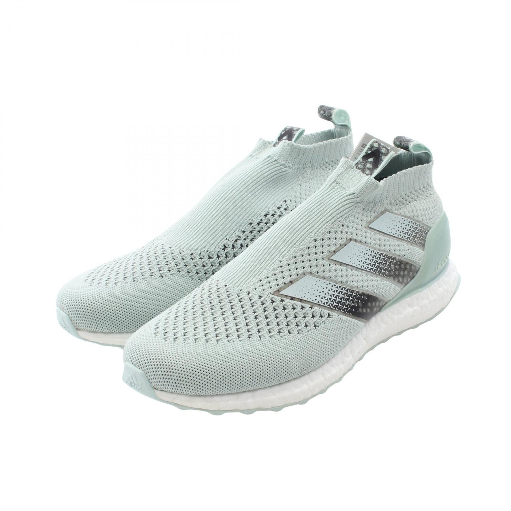 ACE 16+ PURECONTROL Ultra Boost スリッポン スニーカー ニットファブリック ライトグリーン アディダス シューズ adidas