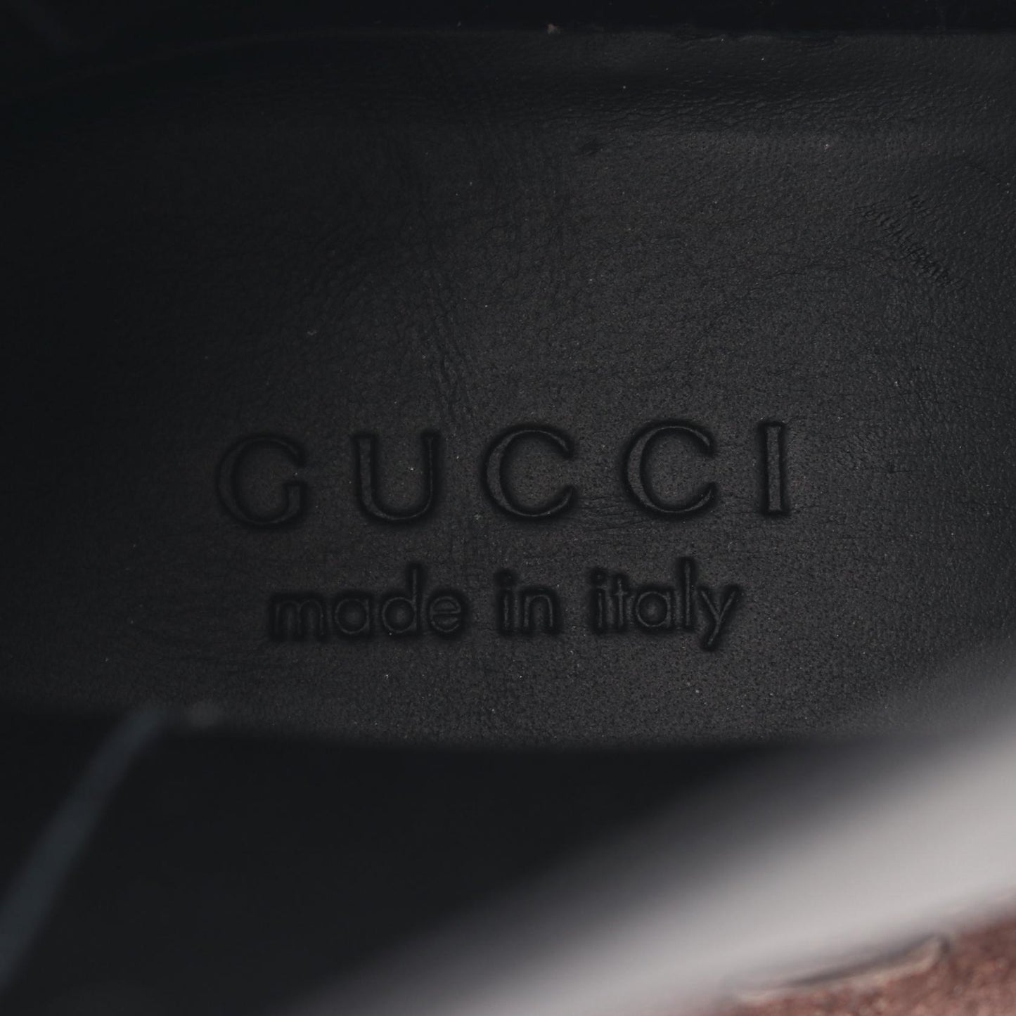 サイドゴアブーツ スエード ダークブラウン ブラック グッチ シューズ GUCCI