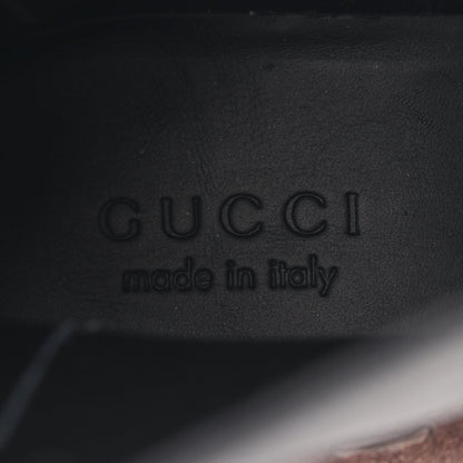 サイドゴアブーツ スエード ダークブラウン ブラック グッチ シューズ GUCCI