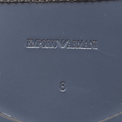 ペイント加工 ダービーシューズ ドレスシューズ レザー ブラック ホワイト レッド エンポリオアルマーニ シューズ EMPORIO ARMANI