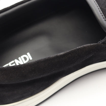 モンスター バグズ アイ スタッズ スリッポン スエード レザー ブラック イエロー フェンディ シューズ FENDI