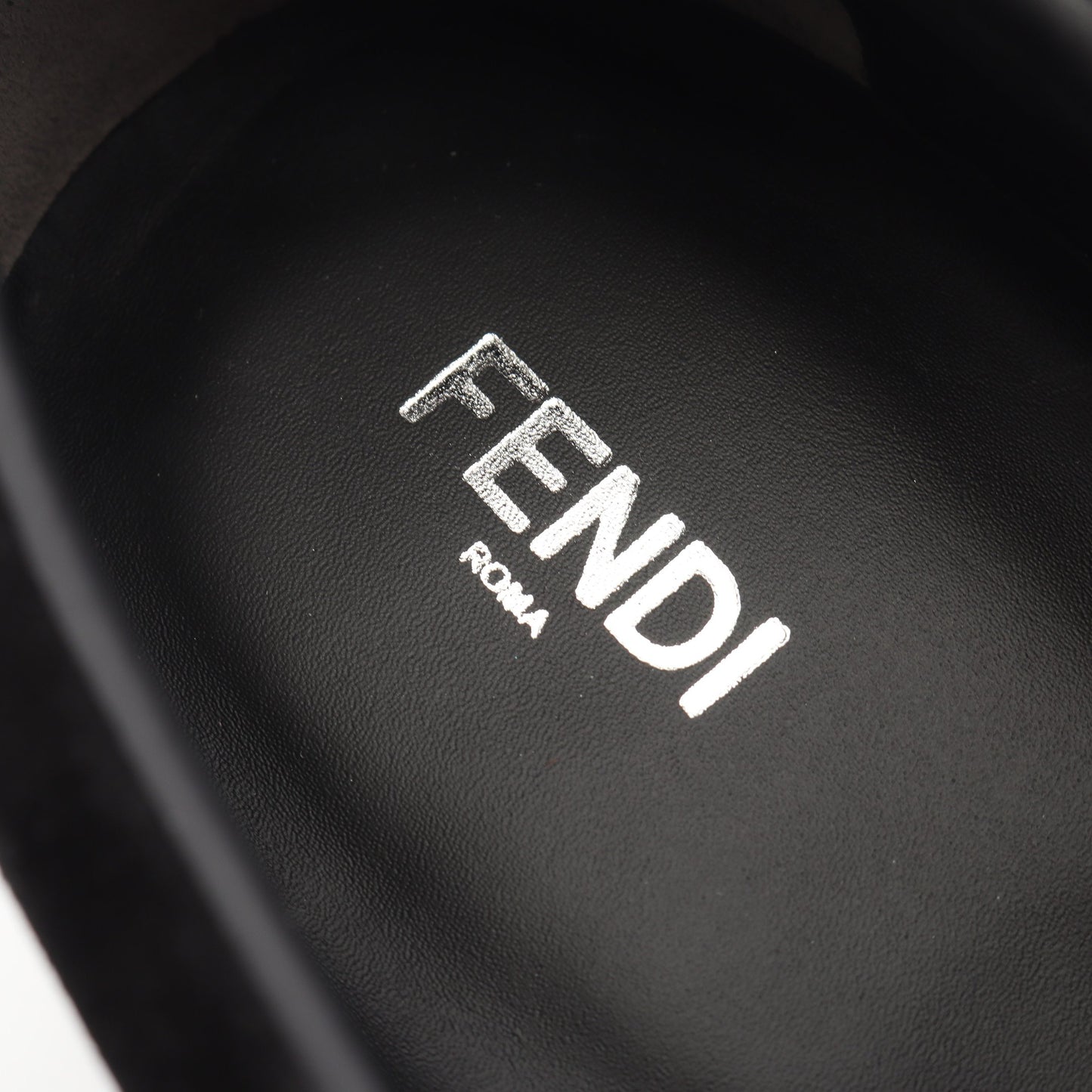モンスター バグズ アイ スタッズ スリッポン スエード レザー ブラック イエロー フェンディ シューズ FENDI
