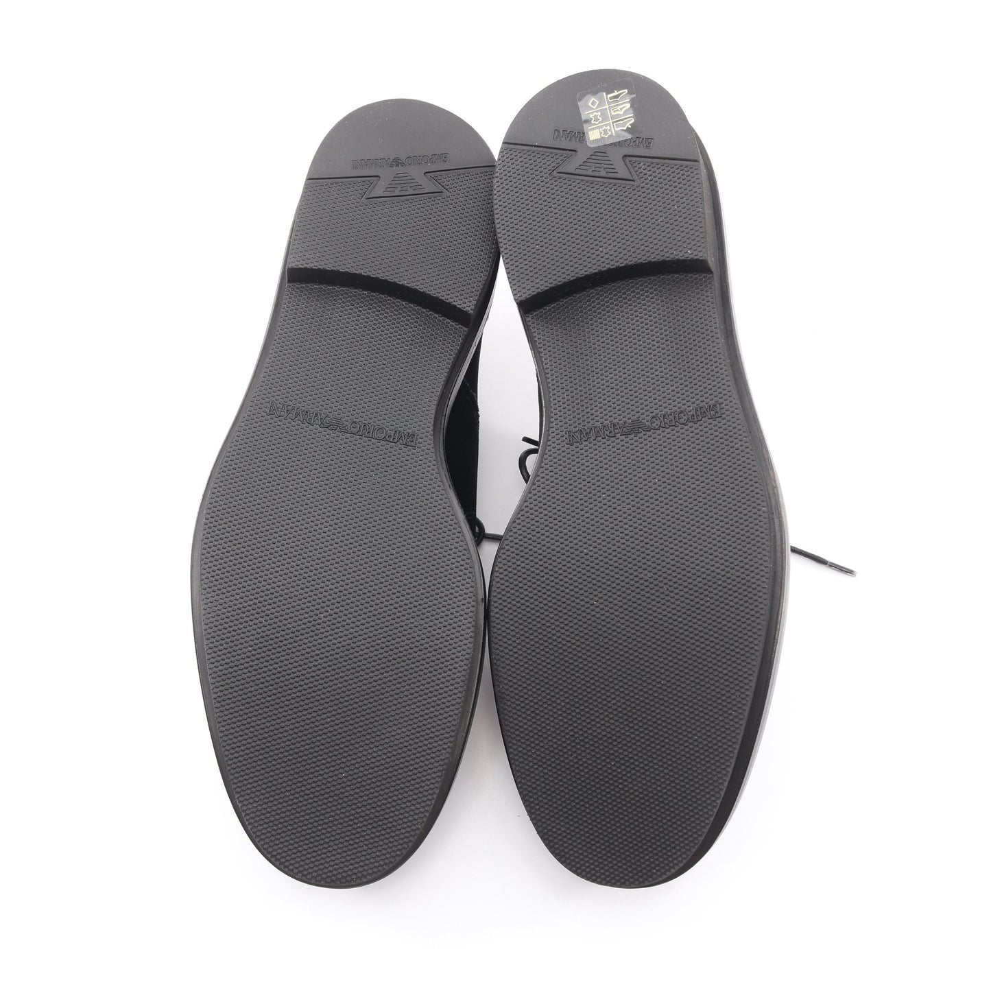 オックスフォードシューズ ドレスシューズ ベロア レザー ブラック エンポリオアルマーニ シューズ EMPORIO ARMANI