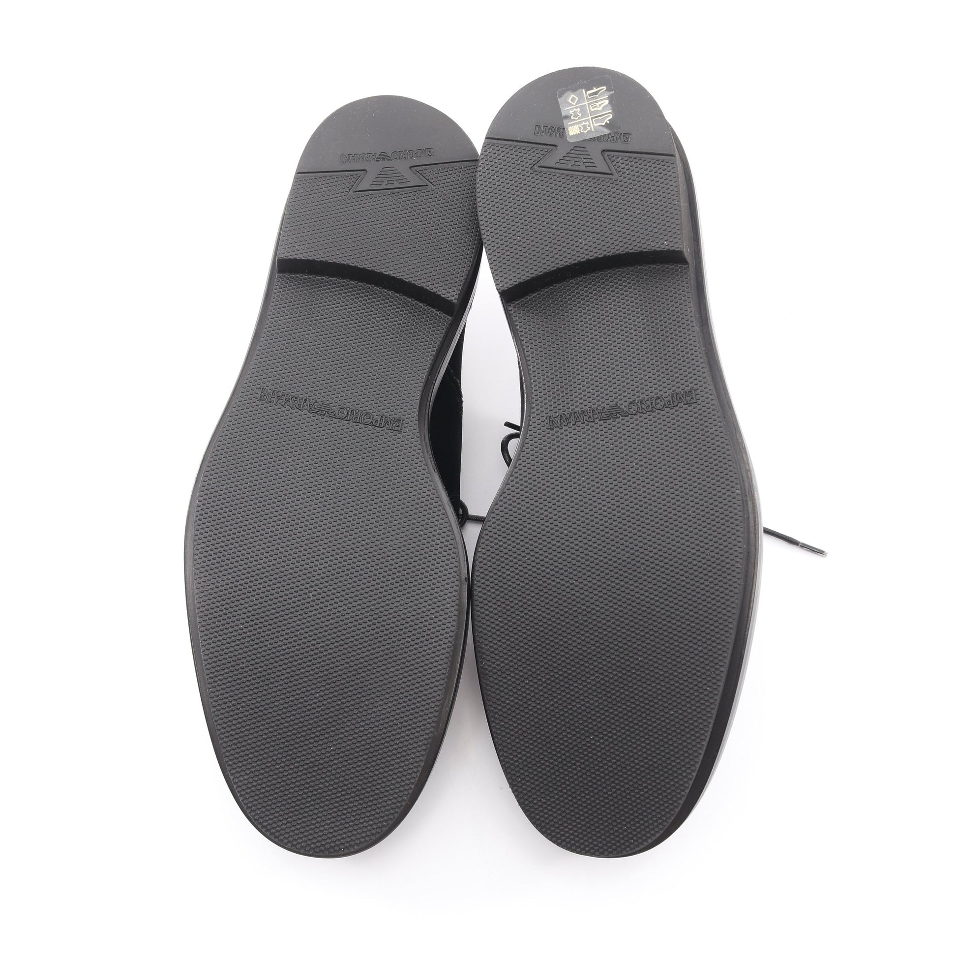 オックスフォードシューズ ドレスシューズ ベロア レザー ブラック エンポリオアルマーニ シューズ EMPORIO ARMANI