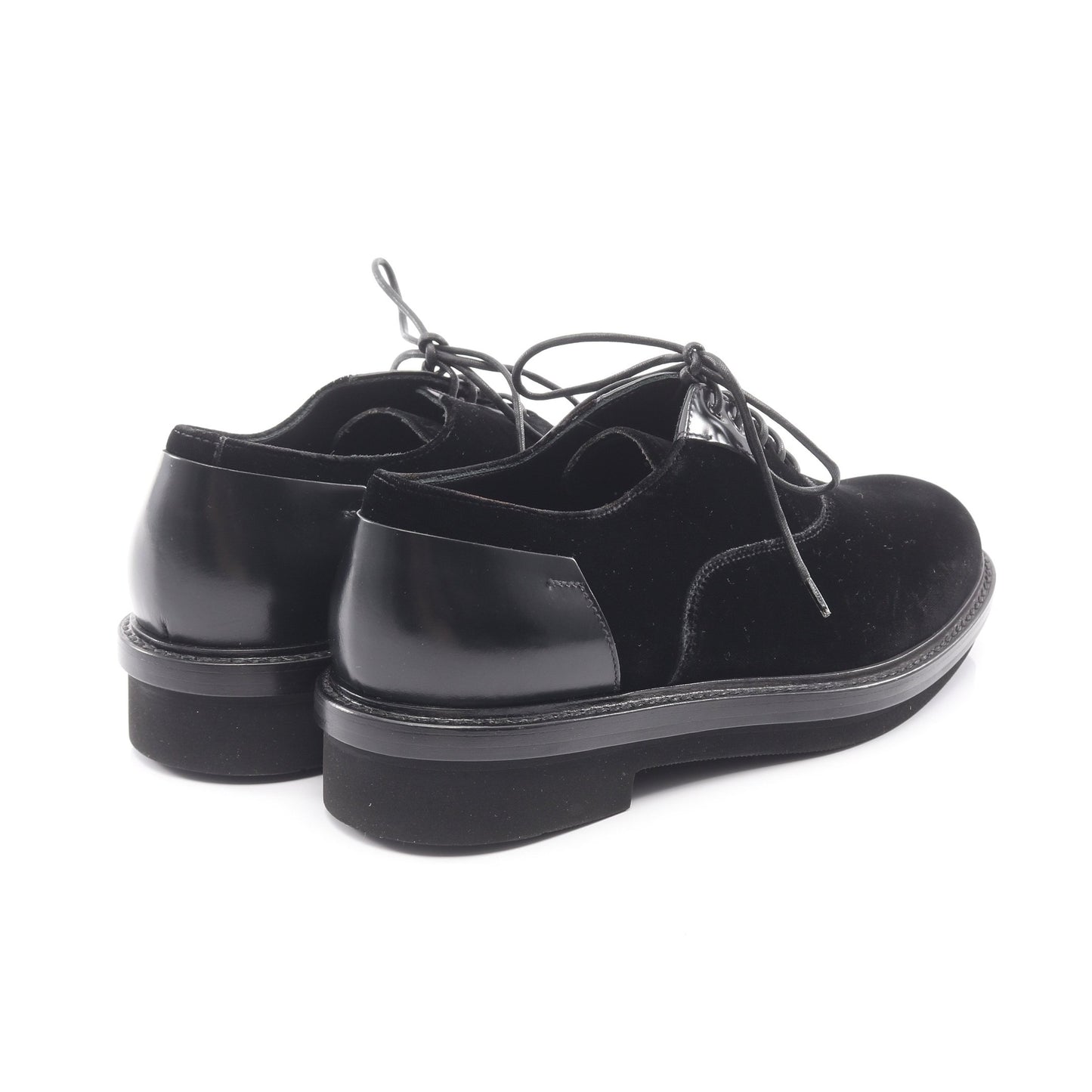 オックスフォードシューズ ドレスシューズ ベロア レザー ブラック エンポリオアルマーニ シューズ EMPORIO ARMANI