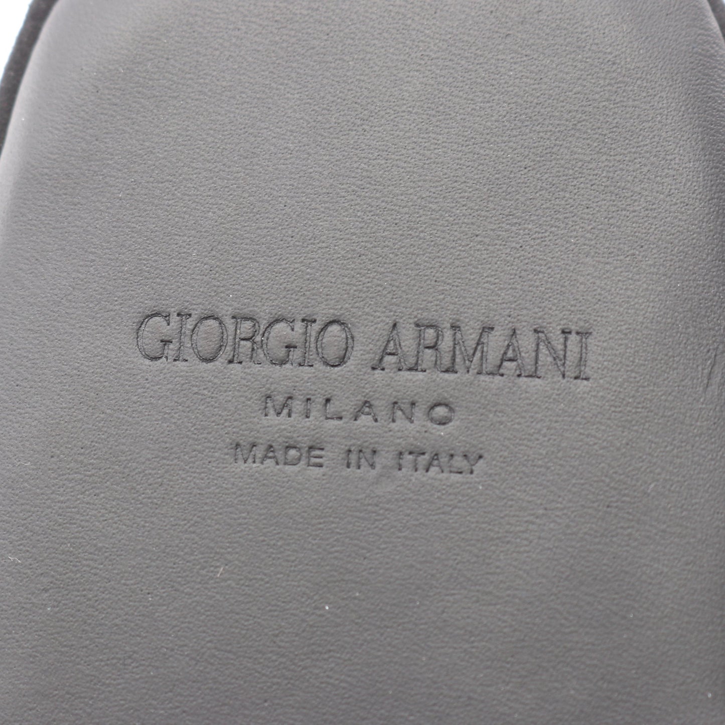 ミュール サンダル ベロア ダークネイビー ジョルジオアルマーニ シューズ GIORGIO ARMANI
