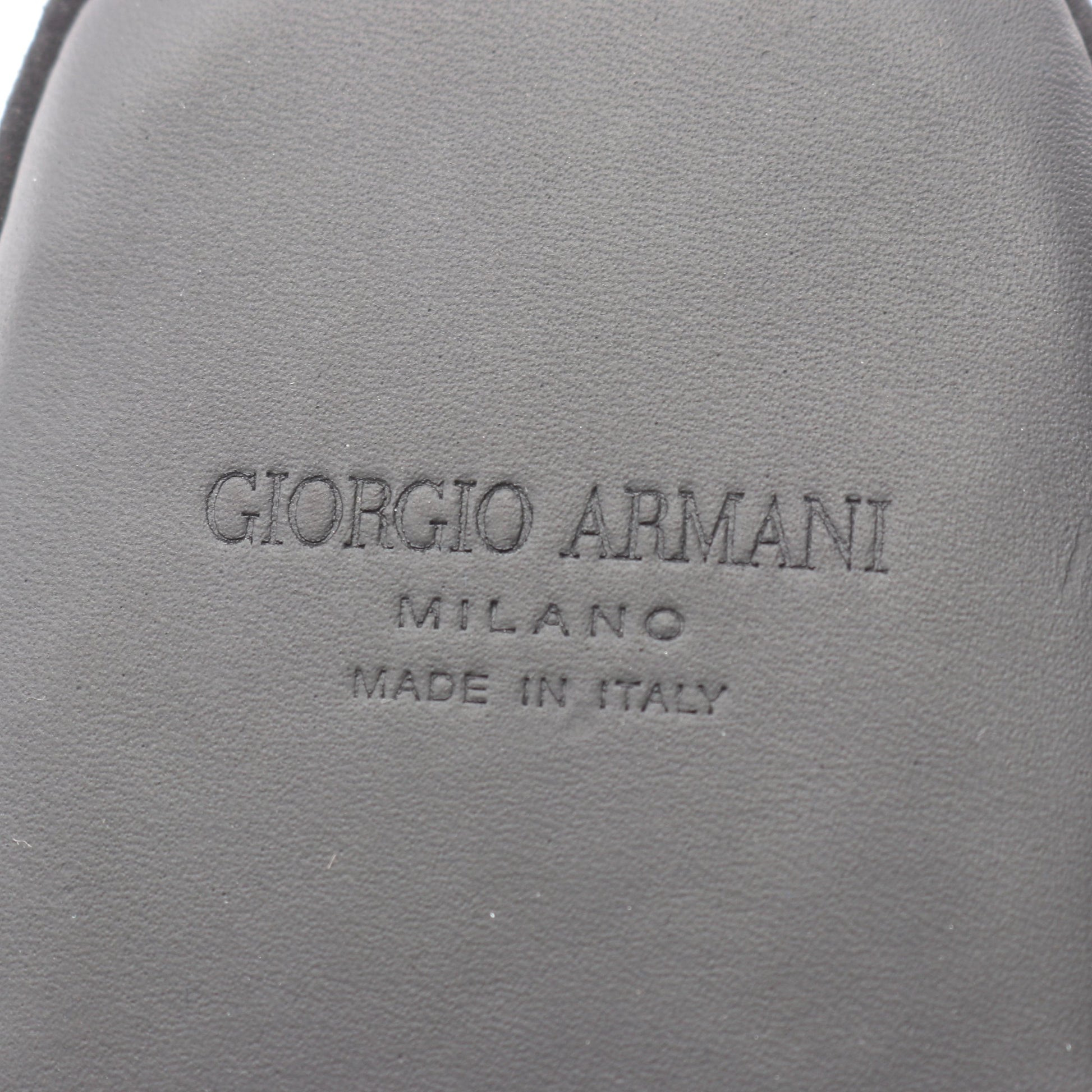 ミュール サンダル ベロア ダークネイビー ジョルジオアルマーニ シューズ GIORGIO ARMANI