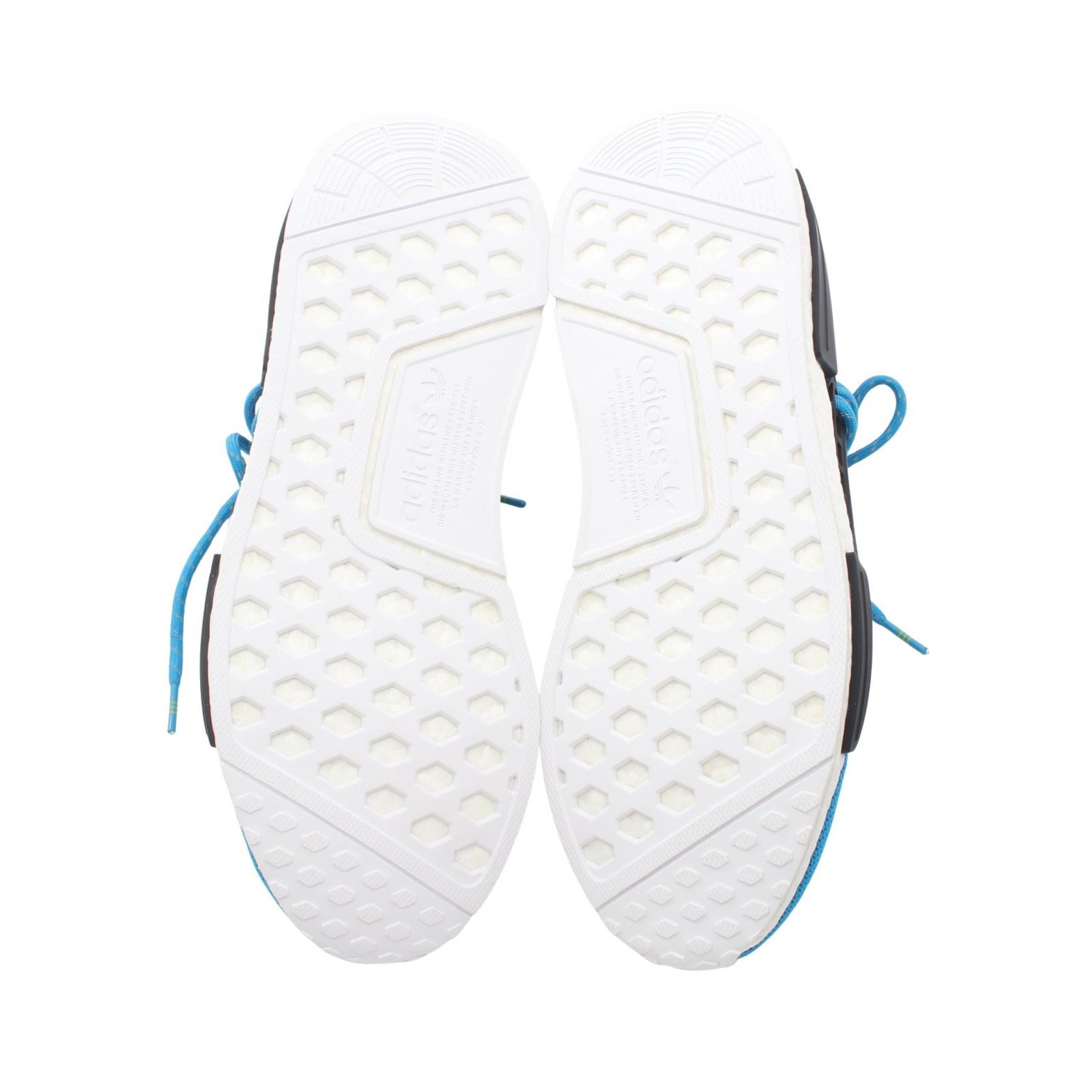 adidas × Pharrell Williams PW HUMAN RACE NMD スリッポン スニーカー ニットファブリック ブルー ホワイト アディダス シューズ adidas