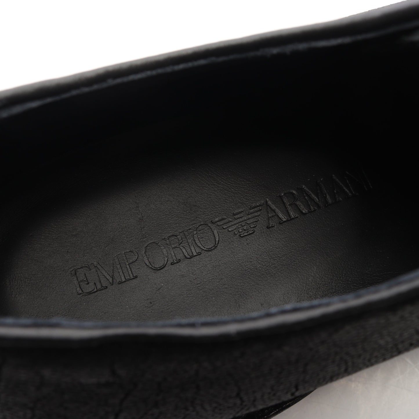 ドレスシューズ レザー ブラック エンポリオアルマーニ シューズ EMPORIO ARMANI